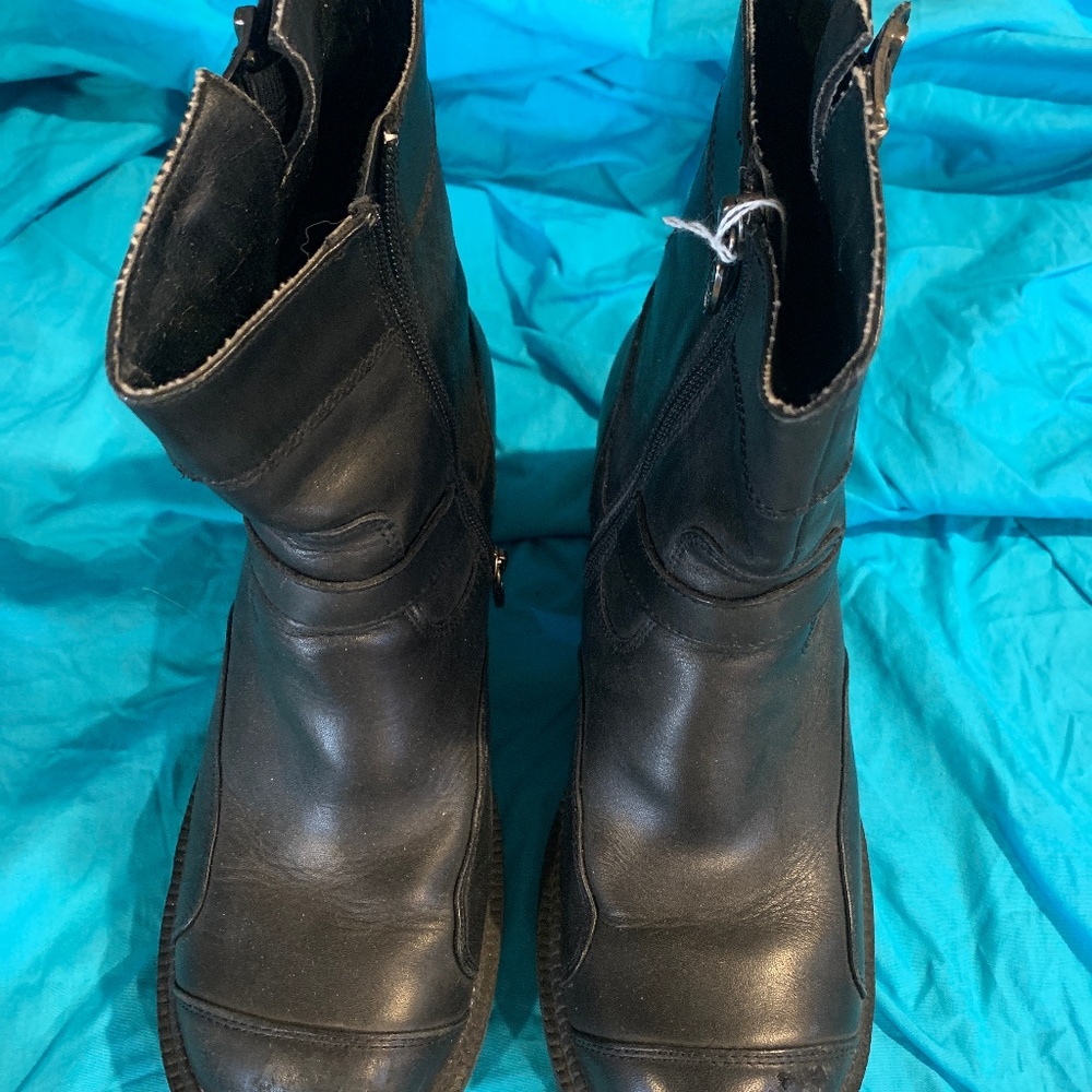 Harley-Davidson Black Heeled Boots